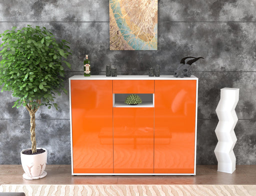 Highboard Madalena, Orange Front (136x108x35cm) - Dekati GmbH