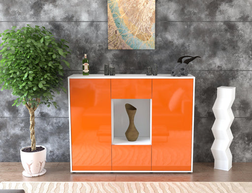 Highboard Mara, Orange Front (136x108x35cm) - Dekati GmbH