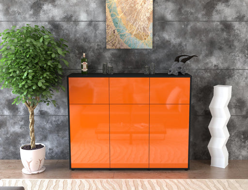 Highboard Marisa, Orange Front (136x108x35cm) - Dekati GmbH