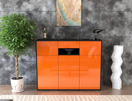 Highboard Matilda, Orange Front (136x108x35cm) - Dekati GmbH