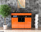 Highboard Nicole, Orange Front (136x108x35cm) - Dekati GmbH