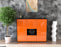 Highboard Nikolina, Orange Front (136x108x35cm) - Dekati GmbH