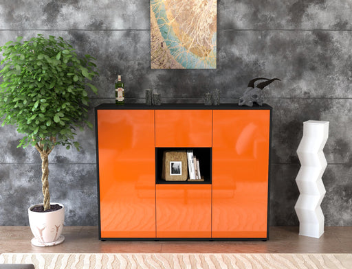 Highboard Pippa, Orange Front (136x108x35cm) - Dekati GmbH