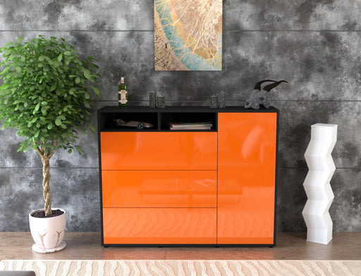 Highboard Vita, Orange Front (136x108x35cm) - Dekati GmbH