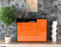 Highboard Vita, Orange Front (136x108x35cm) - Dekati GmbH