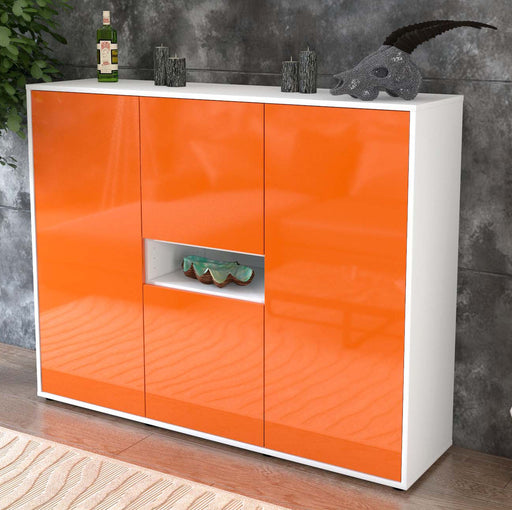 Highboard Maila, Orange Studio (136x108x35cm) - Dekati GmbH