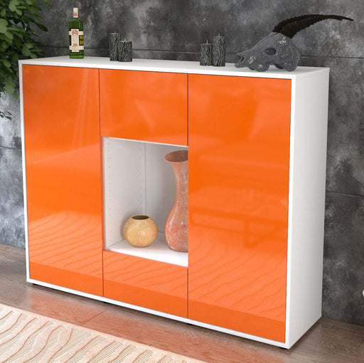 Highboard Manuela, Orange Studio (136x108x35cm) - Dekati GmbH