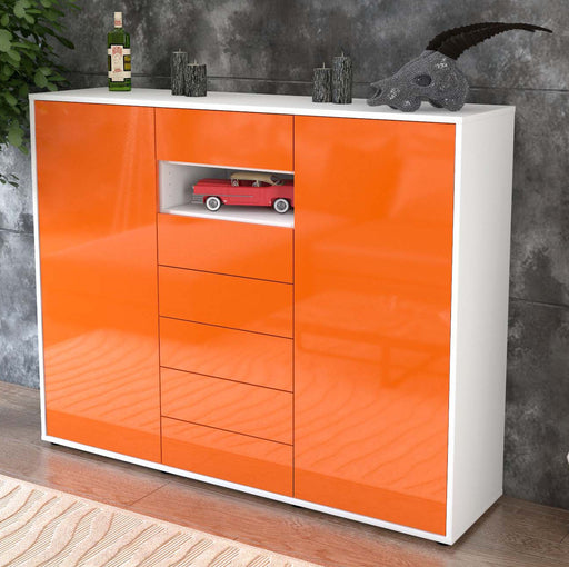 Highboard Maria, Orange Studio (136x108x35cm) - Dekati GmbH