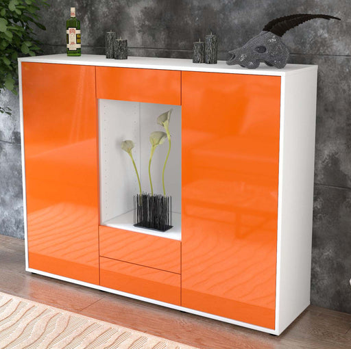 Highboard Marilena, Orange Studio (136x108x35cm) - Dekati GmbH