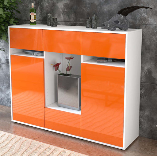 Highboard Nadia, Orange Studio (136x108x35cm) - Dekati GmbH