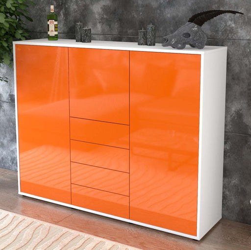 Highboard Pasquale, Orange Studio (136x108x35cm) - Dekati GmbH