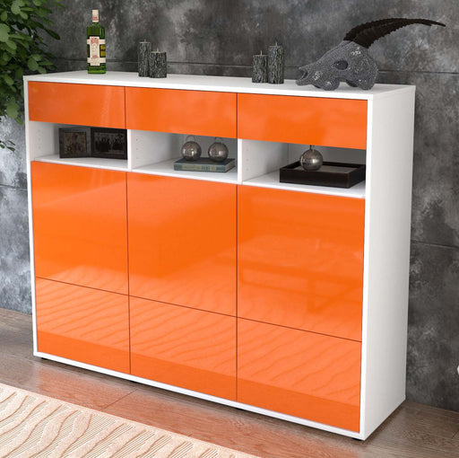 Highboard Tosca, Orange Studio (136x108x35cm) - Dekati GmbH