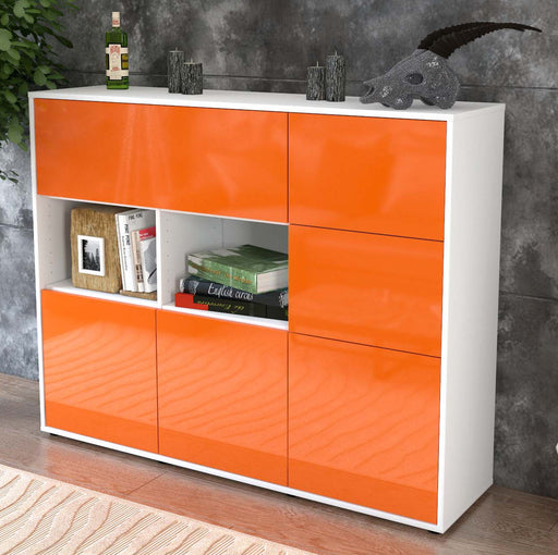 Highboard Velia, Orange Studio (136x108x35cm) - Dekati GmbH