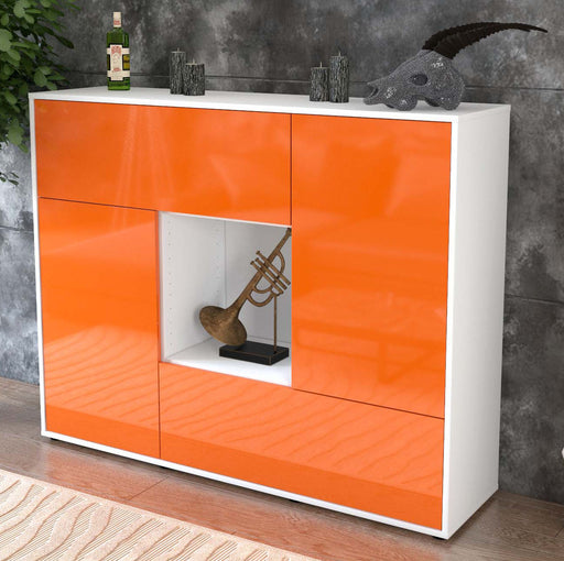 Highboard Veronica, Orange Studio (136x108x35cm) - Dekati GmbH