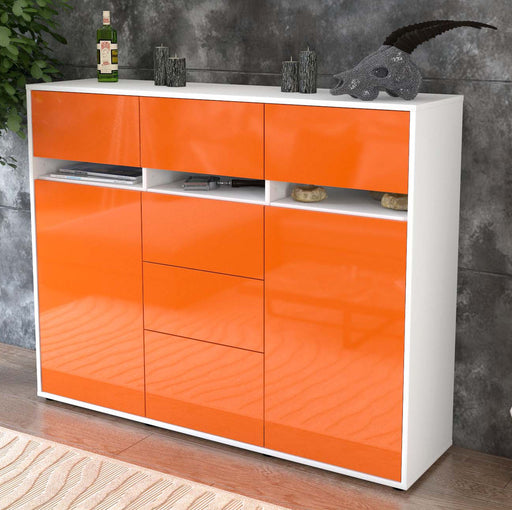 Highboard Viviana, Orange Studio (136x108x35cm) - Dekati GmbH