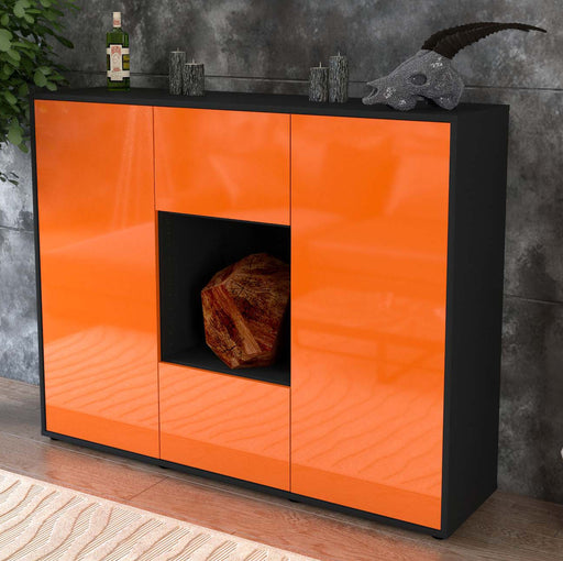 Highboard Mali, Orange Studio (136x108x35cm) - Dekati GmbH