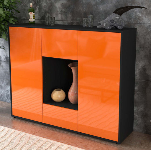 Highboard Manuela, Orange Studio (136x108x35cm) - Dekati GmbH