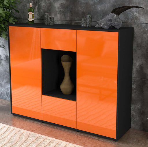 Highboard Mara, Orange Studio (136x108x35cm) - Dekati GmbH
