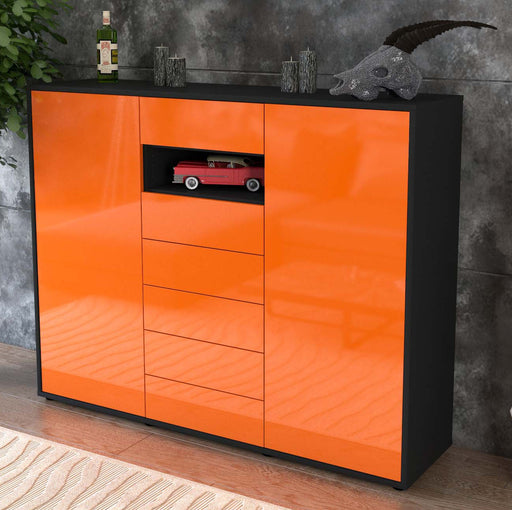 Highboard Maria, Orange Studio (136x108x35cm) - Dekati GmbH