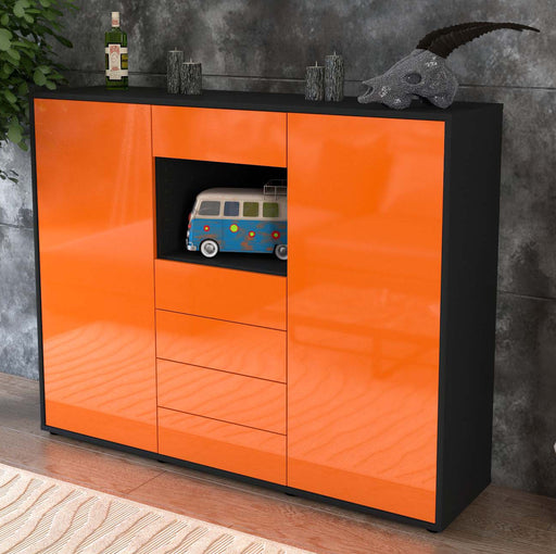 Highboard Marie, Orange Studio (136x108x35cm) - Dekati GmbH