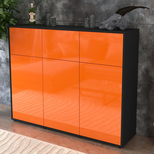 Highboard Marisa, Orange Studio (136x108x35cm) - Dekati GmbH