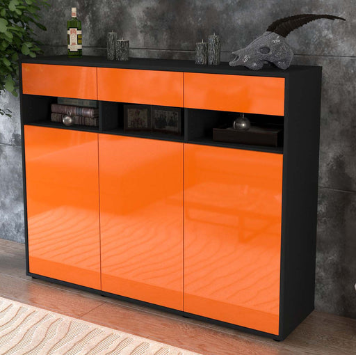 Highboard Marlene, Orange Studio (136x108x35cm) - Dekati GmbH