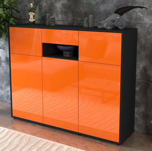 Highboard Matilda, Orange Studio (136x108x35cm) - Dekati GmbH