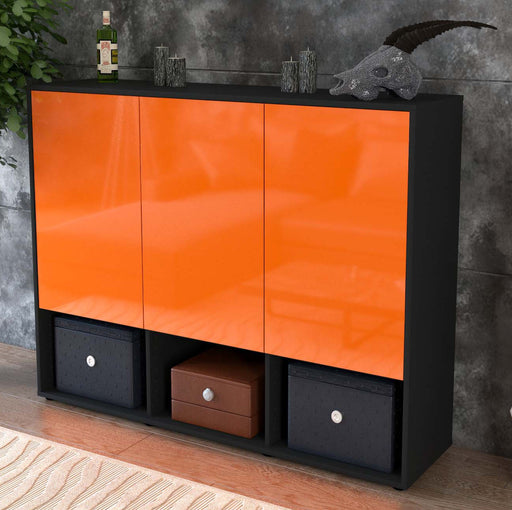 Highboard Mea, Orange Studio (136x108x35cm) - Dekati GmbH