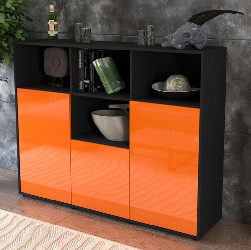 Highboard Mia, Orange Studio (136x108x35cm) - Dekati GmbH