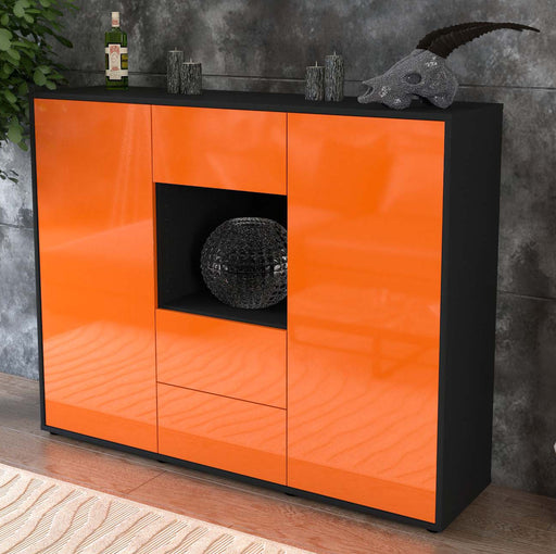 Highboard Noemi, Orange Studio (136x108x35cm) - Dekati GmbH