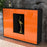 Highboard Nova, Orange Studio (136x108x35cm) - Dekati GmbH