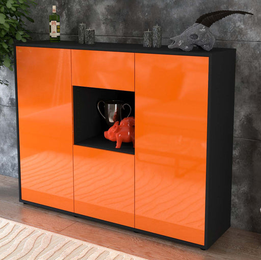 Highboard Nuria, Orange Studio (136x108x35cm) - Dekati GmbH