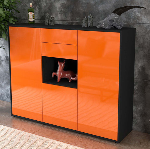 Highboard Penelope, Orange Studio (136x108x35cm) - Dekati GmbH