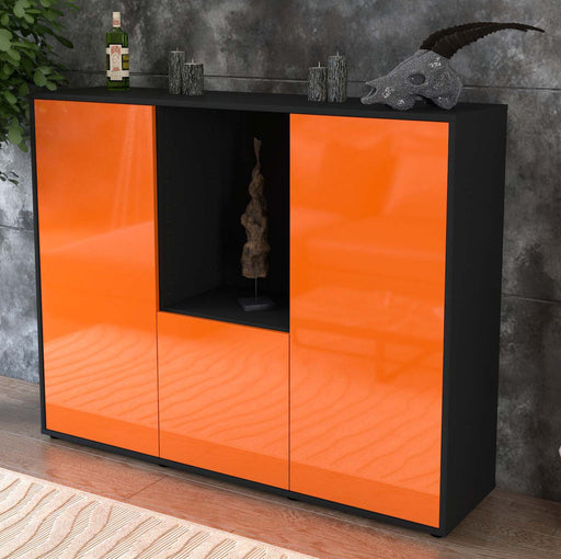 Highboard Pia, Orange Studio (136x108x35cm) - Dekati GmbH