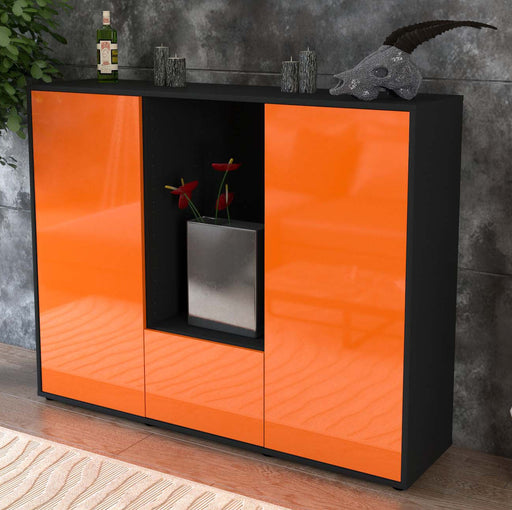 Highboard Renata, Orange Studio (136x108x35cm) - Dekati GmbH