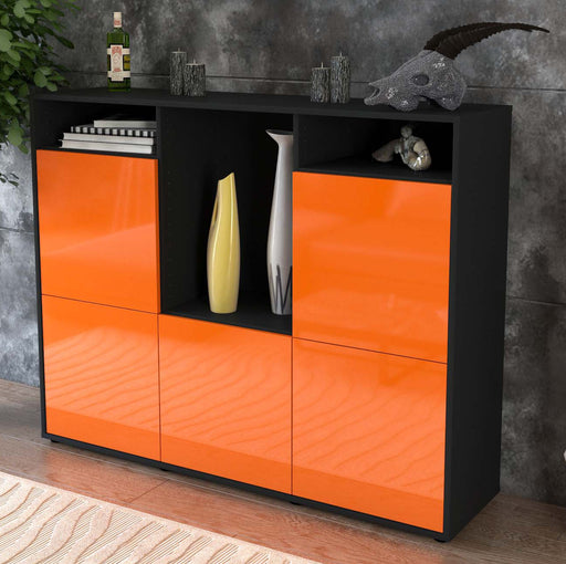 Highboard Sarina, Orange Studio (136x108x35cm) - Dekati GmbH