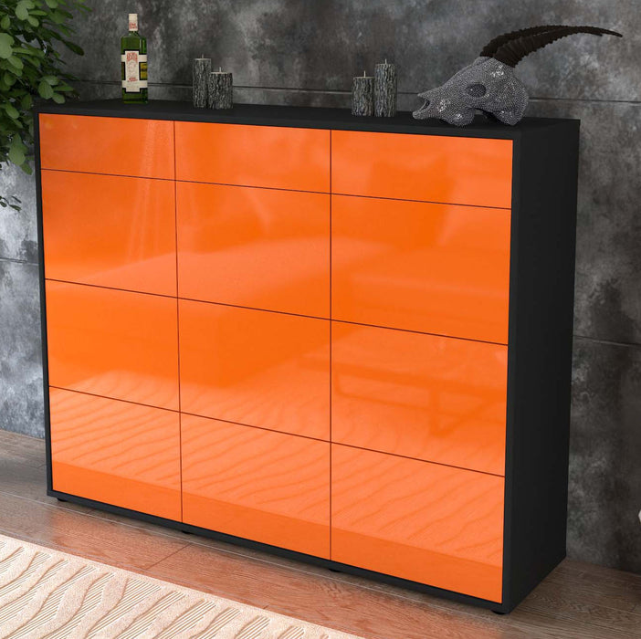 Highboard Stefanie, Orange Studio (136x108x35cm) - Dekati GmbH