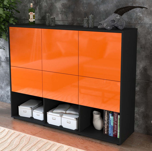 Highboard Zaccaria, Orange Studio (136x108x35cm) - Dekati GmbH