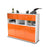Highboard Tizia, Orange Seite (136x108x35cm) - Dekati GmbH