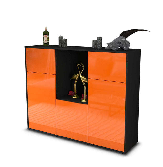 Highboard Michelle, Orange Seite (136x108x35cm) - Dekati GmbH