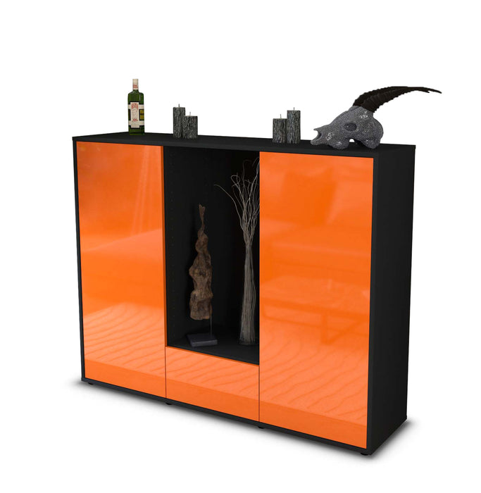 Highboard Nuccia, Orange Seite (136x108x35cm) - Dekati GmbH