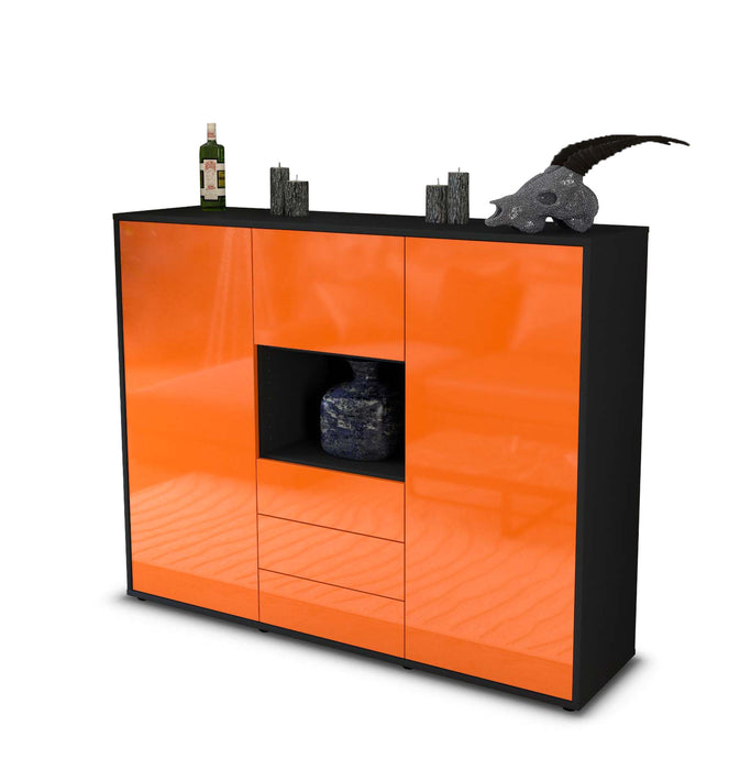 Highboard Ravenna, Orange Seite (136x108x35cm) - Dekati GmbH