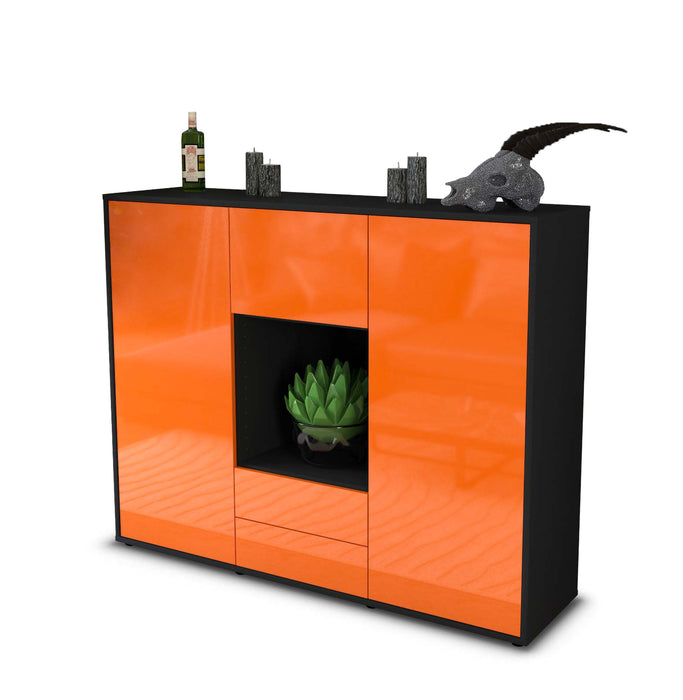 Highboard Rella, Orange Seite (136x108x35cm) - Dekati GmbH