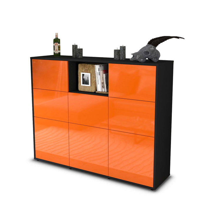 Highboard Simona, Orange Seite (136x108x35cm) - Dekati GmbH