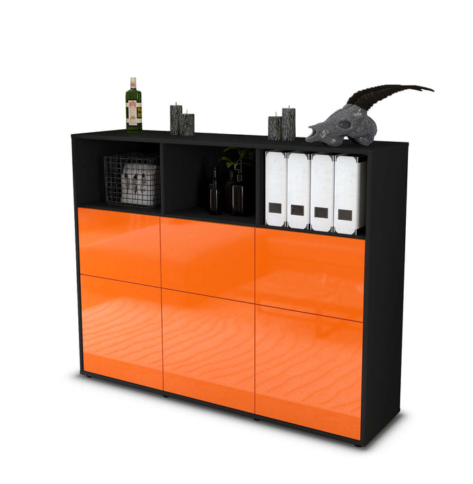 Highboard Sina, Orange Seite (136x108x35cm) - Dekati GmbH