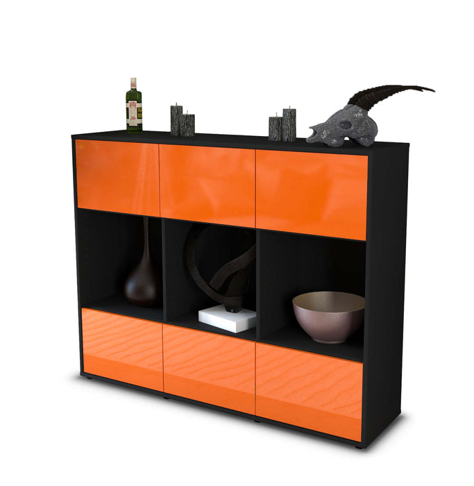 Highboard Suna, Orange Seite (136x108x35cm) - Dekati GmbH