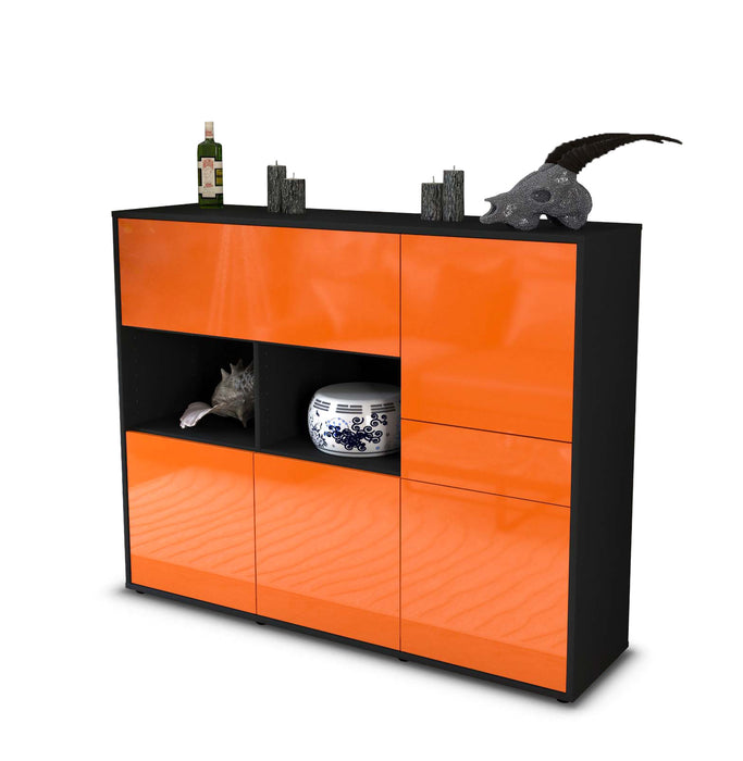 Highboard Valeria, Orange Seite (136x108x35cm) - Dekati GmbH