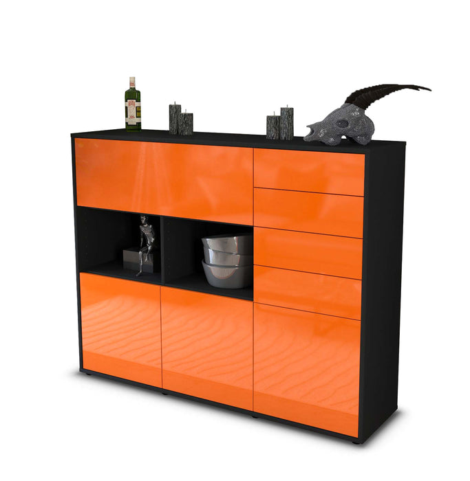 Highboard Vanda, Orange Seite (136x108x35cm) - Dekati GmbH