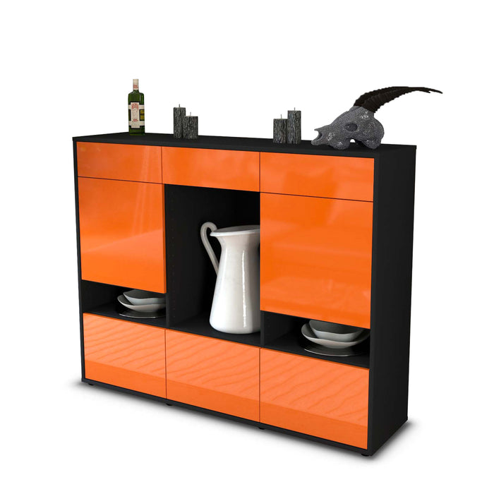 Highboard Viola, Orange Seite (136x108x35cm) - Dekati GmbH