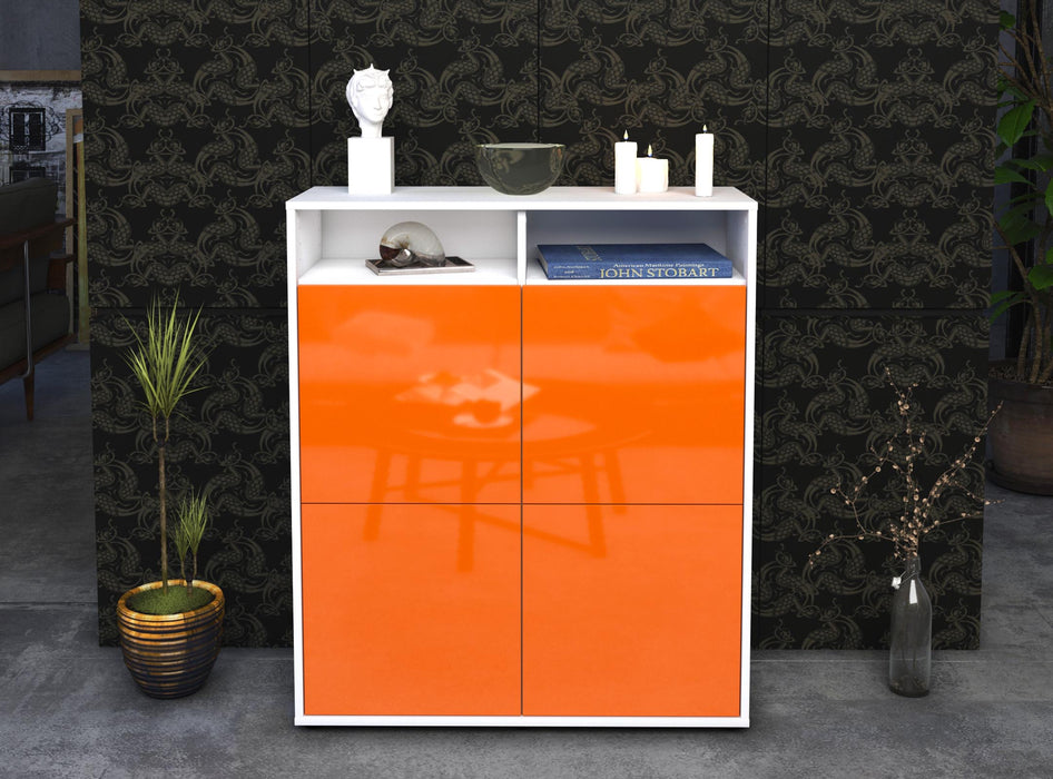 Highboard Jade, Orange Front (92x108x35cm) - Dekati GmbH